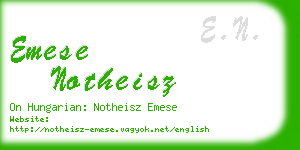 emese notheisz business card